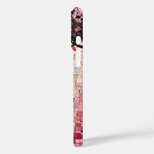 黒い女の子のカバーのタイルモザイク Case-Mate iPhoneケース (裏面 / 左)