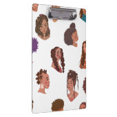 黒い女の子のヘアスタイル クリップボード (右)