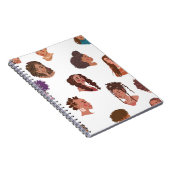 黒い女の子のヘアスタイル ノートブック (右側)