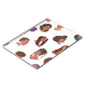 黒い女の子のヘアスタイル ノートブック (左側)