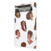 黒い女の子のヘアスタイル ミニクリップボード (アングル2)