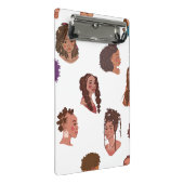 黒い女の子のヘアスタイル ミニクリップボード (アングル)