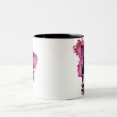 黒い女の子の魔法の断言 ツートーンマグカップ (中央)