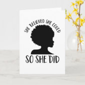 黒い女の子の魔法信じができる限り、そうした カード (黄色い花)