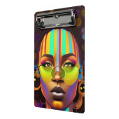 黒い女の子の魔法、メラニン女性、パステル虹ク ミニクリップボード (アングル2)