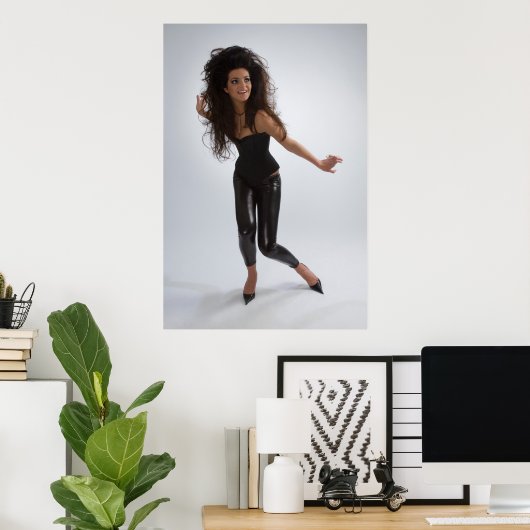 黒い女の子 ポスター (ホームオフィス)