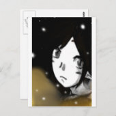 黒い女の子 ポストカード (正面/裏面)