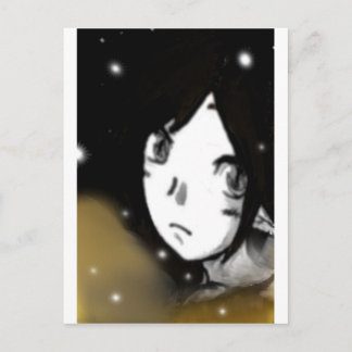 黒い女の子 ポストカード