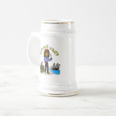 黒い女の海賊 ビールジョッキ (正面左)