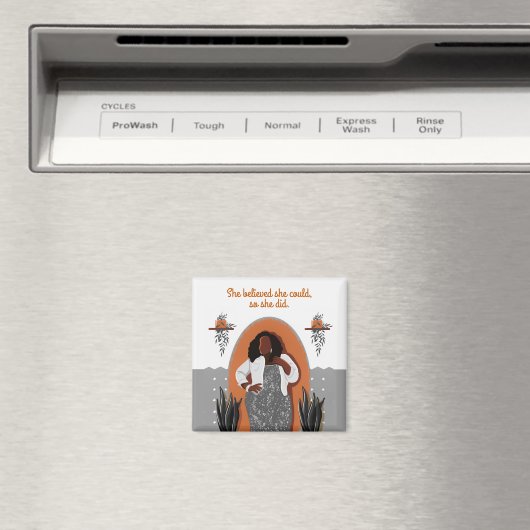 黒い女は、彼女は彼女ができて、彼女はマを行った マグネット (インサイチュ (食洗機))