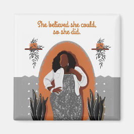 黒い女は、彼女は彼女ができて、彼女はマを行った マグネット