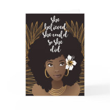 黒い女は、彼女信じは、卒業