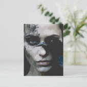 黒い女影とカラス ポストカード (スタンド正面)