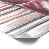 黒い女性が壁読アートを愛 ポスター (角)