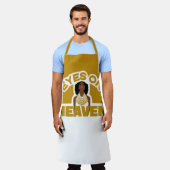 黒い女性が天国アフリカ伝統 エプロン (着用した状態)