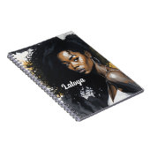 黒い女性のノートパーソナライズされた ノートブック (右側)