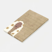 黒い女性のポートレート並んだスティッキー ポストイット (アングル)