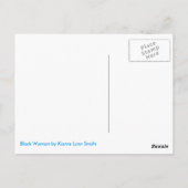 黒い女性はがき ポストカード (裏面)