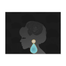 黒い女性シルエットダークグラマー