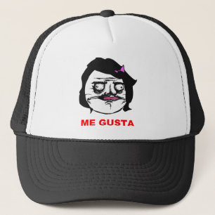 黒い女性私Gustaの喜劇的な激怒の顔のミーム キャップ