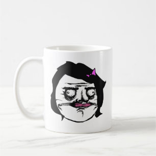 黒い女性私Gustaの喜劇的な激怒の顔のミーム コーヒーマグカップ