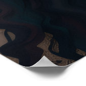 黒い女性 メラニンのシスタ ブラウンスキンの女の子 シスタ ポスター (角)