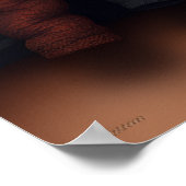 黒い女性 メラニンのシスタ ブラウンスキンの女の子 シスタ ポスター (角)