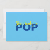 黒い女性，準備ポップ・アートのができて，バブルガム，青 招待状 (裏面)