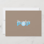 黒い女性，準備ポップ・アートのができて，バブルガム，青 招待状 (裏面)