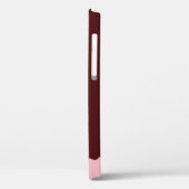 黒い女性、赤いアフロ、ピンクのバブルガム Case-Mate iPhoneケース (裏面 / 左)