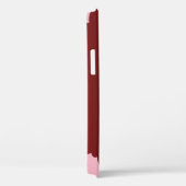 黒い女性、赤いアフロ、ピンクのバブルガム Case-Mate iPhoneケース (裏面 / 右)