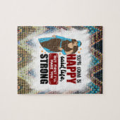 黒い女感動的の黒のク前向きイーンメル ジグソーパズル (横)