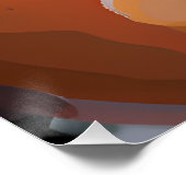 黒い女感動的の黒のク前向きイーンメル ポスター (コーナー)