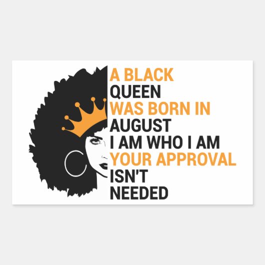 黒い女王が生まれ私の威厳がある中にいた 長方形シール (正面)