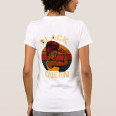 黒い女王の王家のルーツ Tシャツ (裏面)