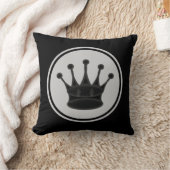 黒い女王の駒 クッション (ブランケット)