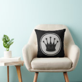 黒い女王の駒 クッション (椅子)