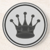 黒い女王の駒 コースター (正面)