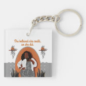 黒い女、彼女は信じできるよ、彼女は行った キーホルダー (裏面)