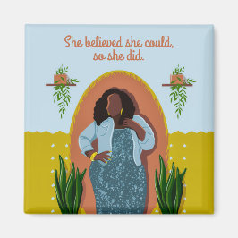 黒い女、彼女は信じ出来る、彼女はMをした マグネット