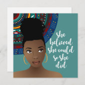 黒い女、彼女信じは出来るようになった (正面/裏面)