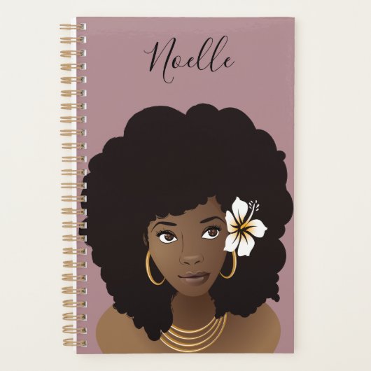 黒い女、彼女信じは出来るようになった プランナー手帳 (正面)