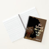 黒い女、彼女信じは茶色にすることができる ノートブック (内部)