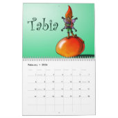 黒い妖精2026 カレンダー (2月 2026)