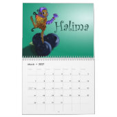 黒い妖精2026 カレンダー (3月 2027)