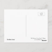 『黒い妖精』のはがき ポストカード (裏面)