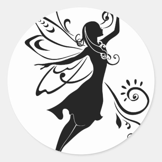 黒い妖精 ラウンドシール (正面)