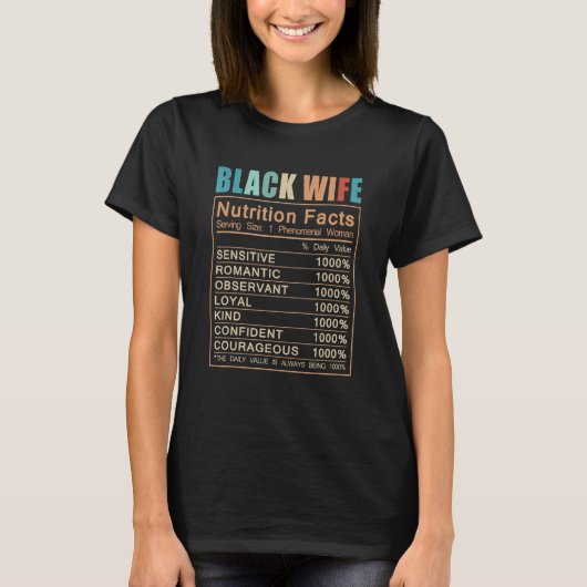 黒い妻の定義 Tシャツ (正面)