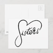 黒い姉妹 ポストカード (正面/裏面)