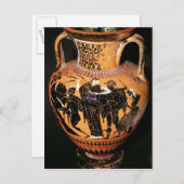 黒い姿の屋根裏の花瓶 ポストカード (正面/裏面)